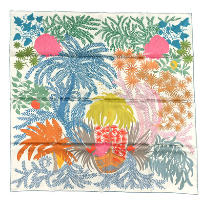 Hermes Silk Le Jardin Des Peintres Double Face Scarf 90 2 of 4