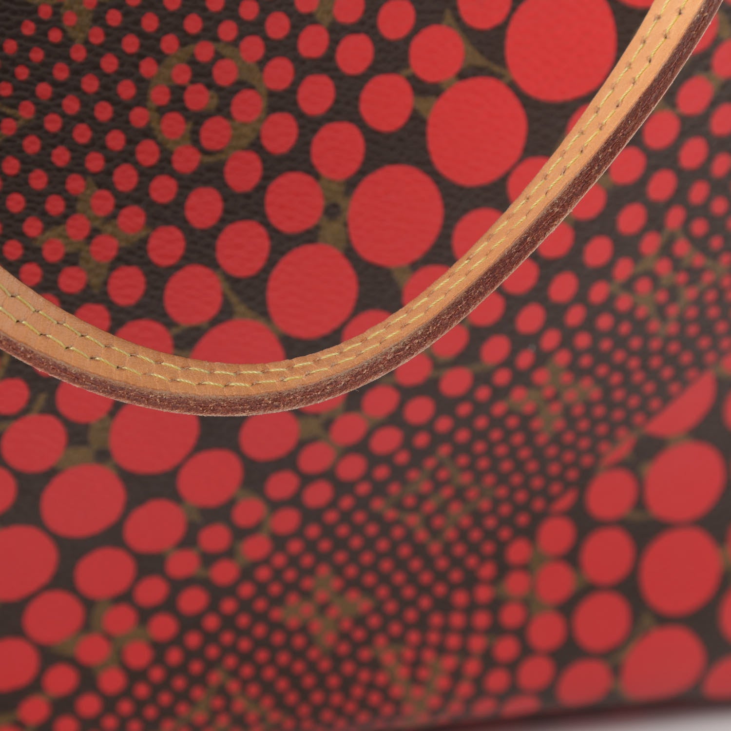 Louis Vuitton Monogram Kusama Waves Neverfull MM Red 14 of 17