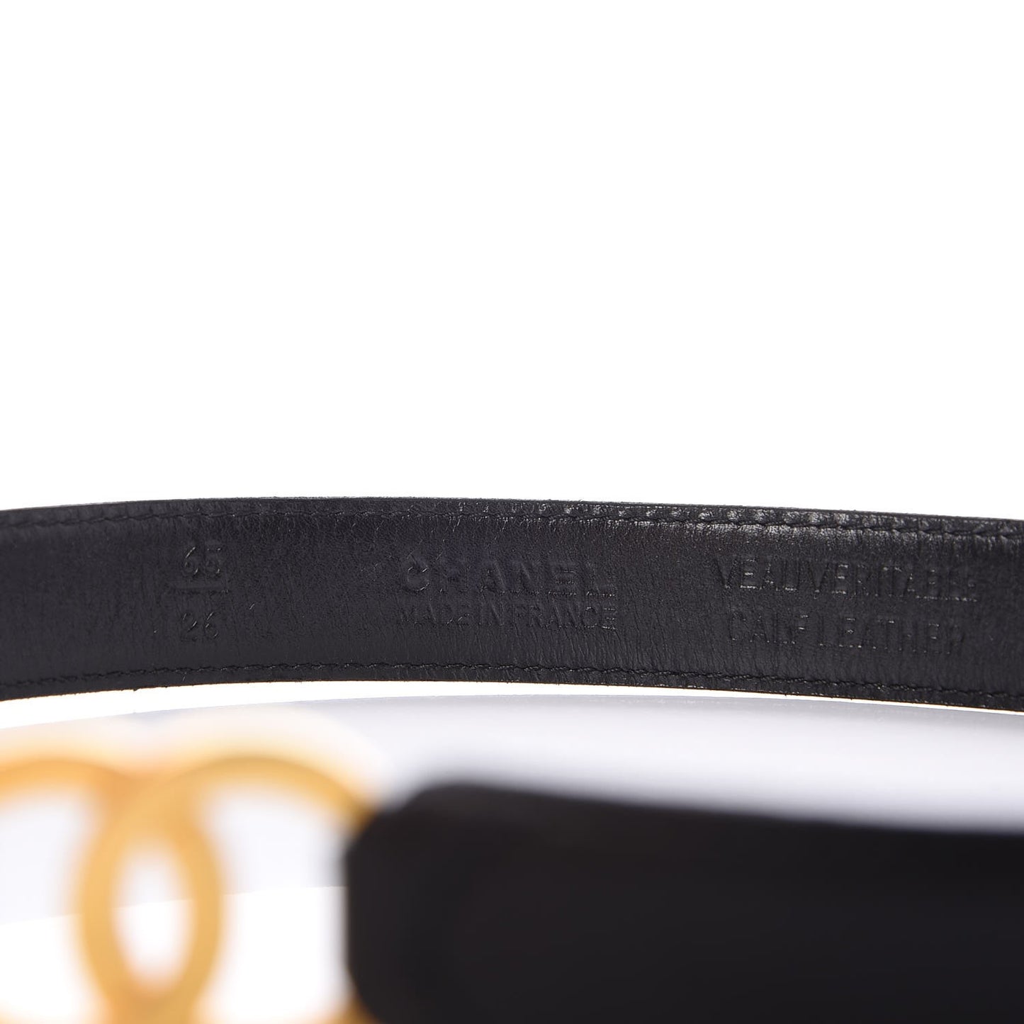 Lambskin CC Belt 65 26 Black