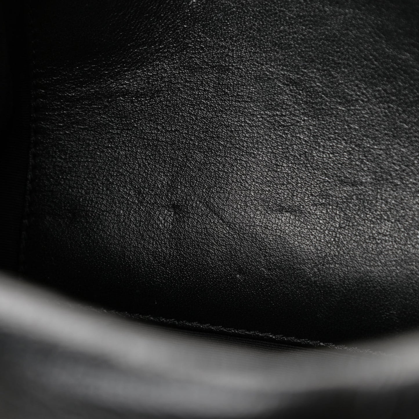 Crinkled Calfskin Matelasse Monogram Medium Niki Chain Satchel Black