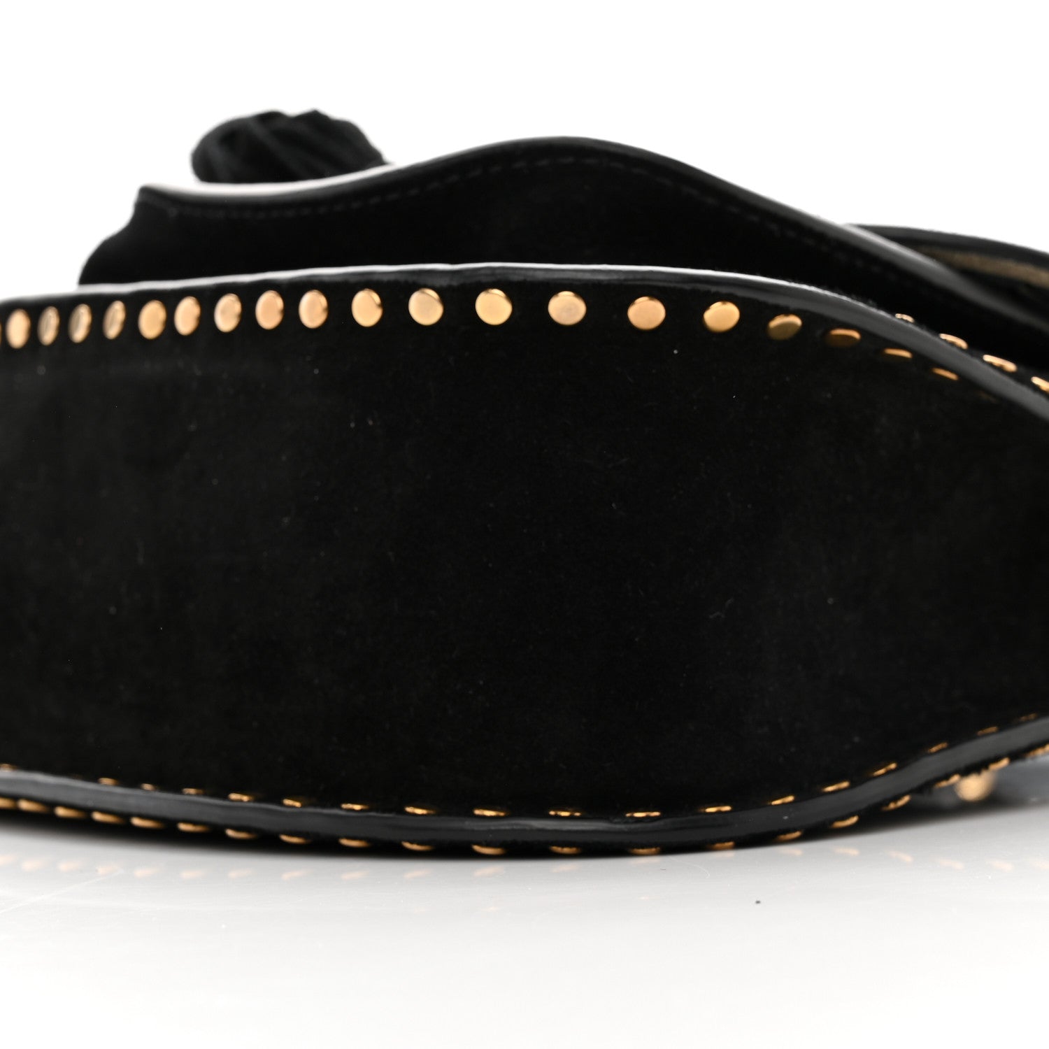 Chloe Suede Calfskin Braided Mini Hudson Shoulder Bag Black 9 of 9
