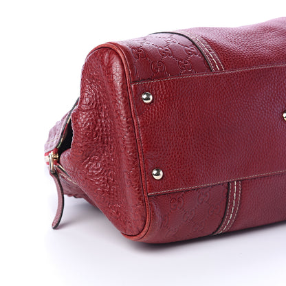 Gucci Guccissima Signoria Large Dome Bag Red 7 of 8