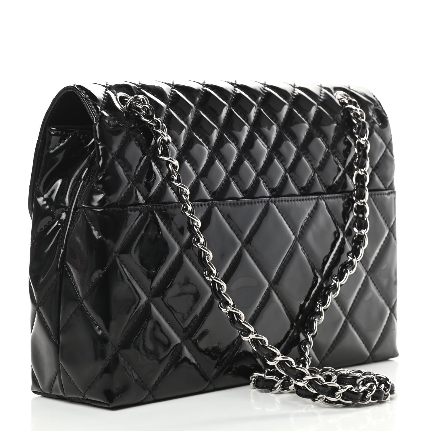 Chanel Vinyl Quilted In the Business Flap Bag Black 4 of 14