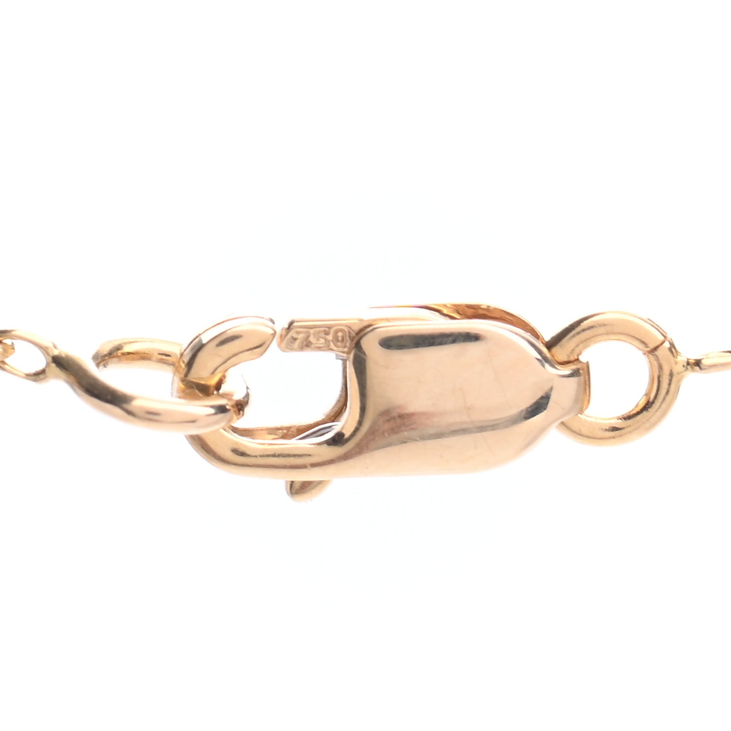 18K Yellow Gold Mother of Pearl Sweet Alhambra Pendant Necklace
