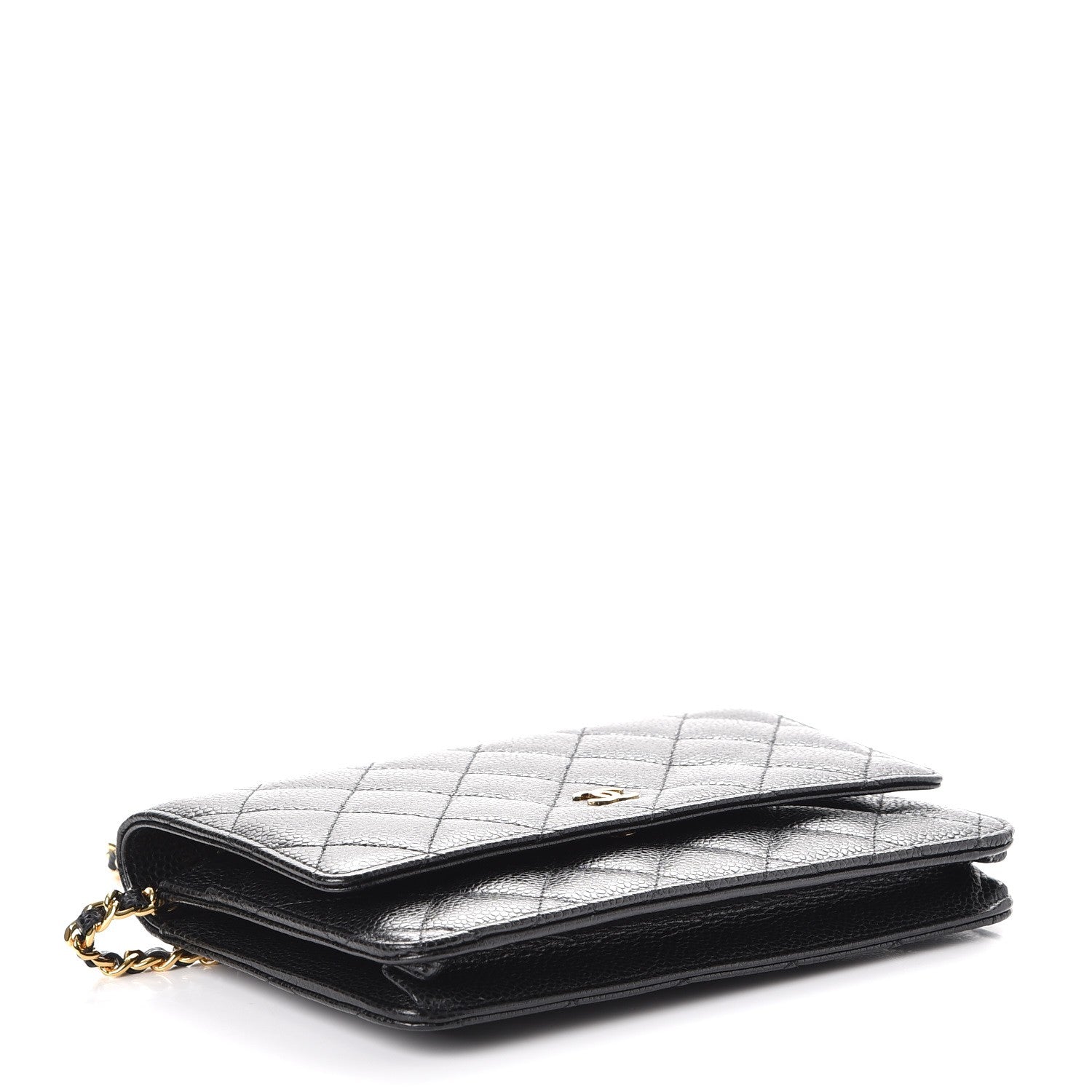 Chanel Caviar Quilted Wallet On Chain WOC Black 4 of 9