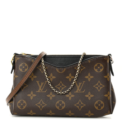 Louis Vuitton Monogram Pallas Clutch Black 1 of 12