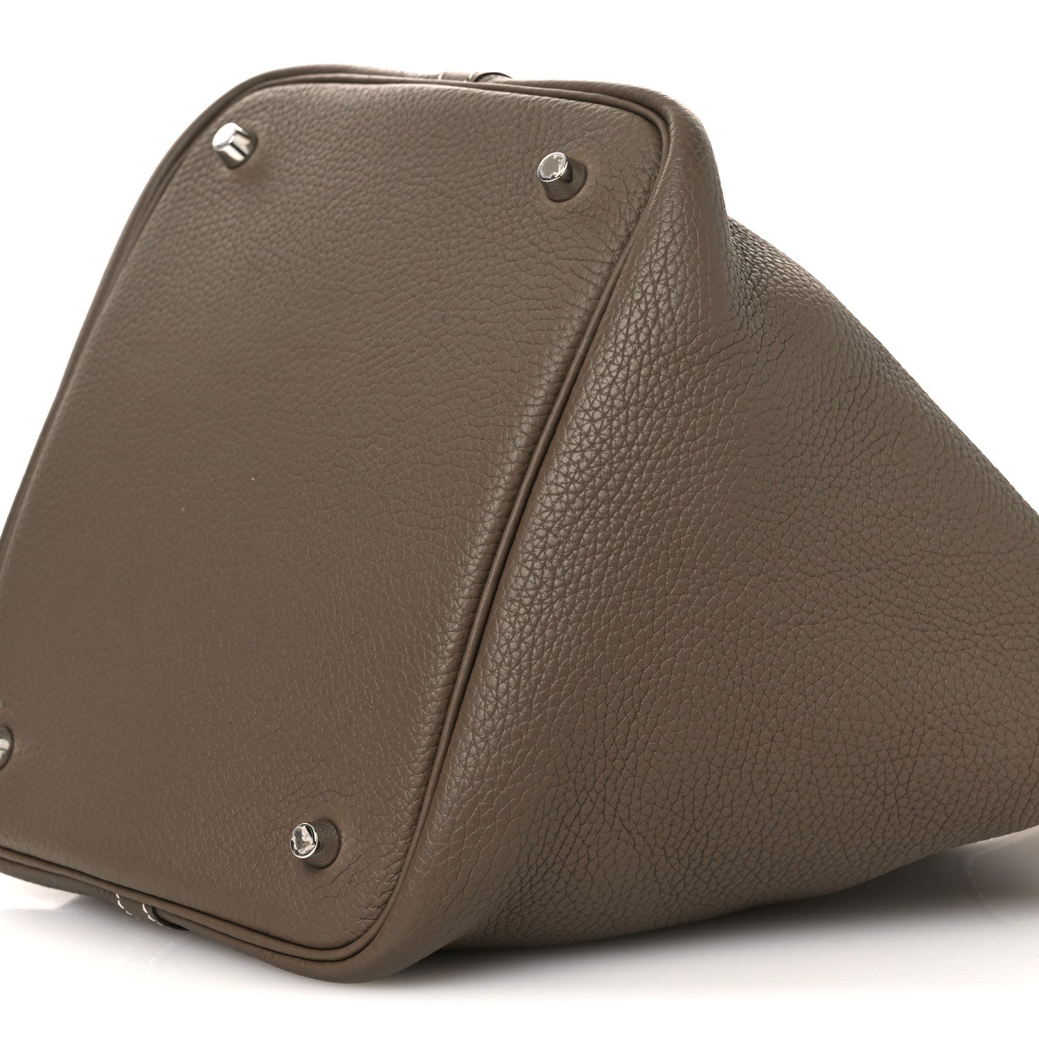 Hermes Taurillon Clemence Picotin Lock 22 MM Etoupe 10 of 12