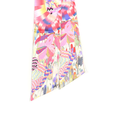 Hermes Silk Marble Muffler Rose Vert Violet 2 of 3