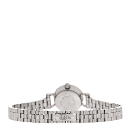 Hermes 18K White Gold Diamond 16mm Faubourg Quartz Watch 3 of 4