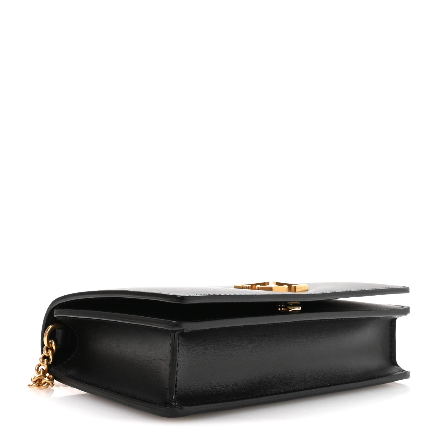 Off-White OFF WHITE Calfskin Jitney 0.5 Shoulder Bag Black 4 of 10