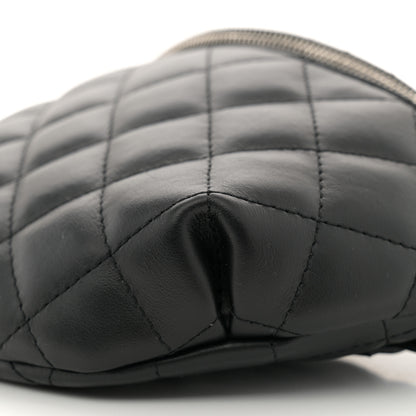Chanel Calfskin Quilted Waist Belt Bag Black 10 of 10