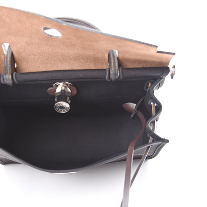 Hermes Toile Vache Hunter Herbag Zip 31 PM Black Ebene 5 of 12