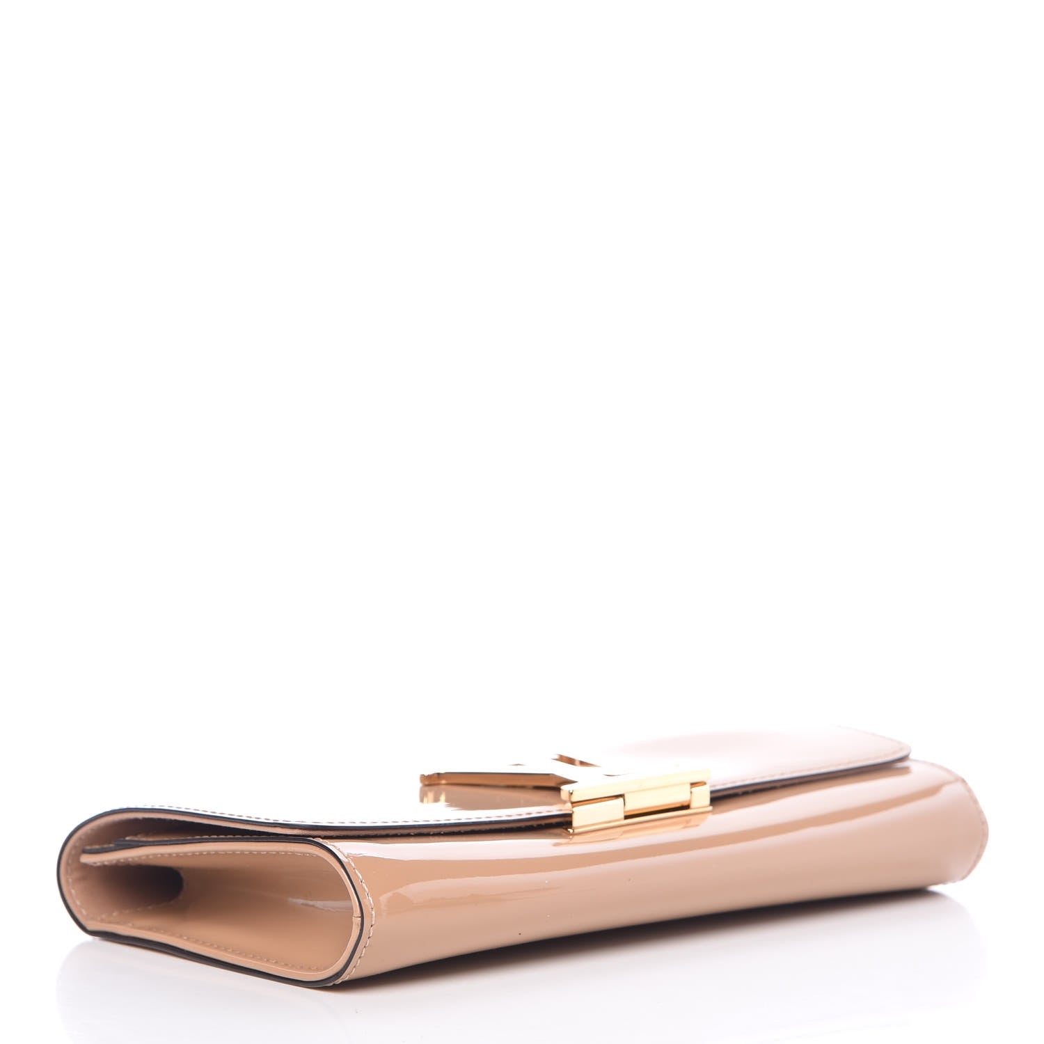 Louis Vuitton Patent Louise Clutch Nude 4 of 8