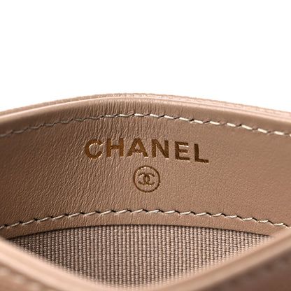 Chanel Caviar Quilted Card Holder Dark Beige 6 of 9