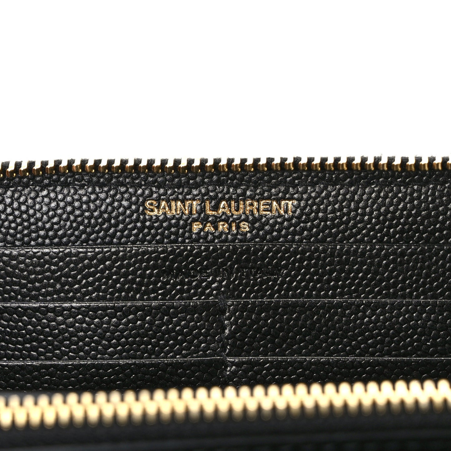 Grain De Poudre Matelasse Chevron Monogram Zip Around Wallet Black