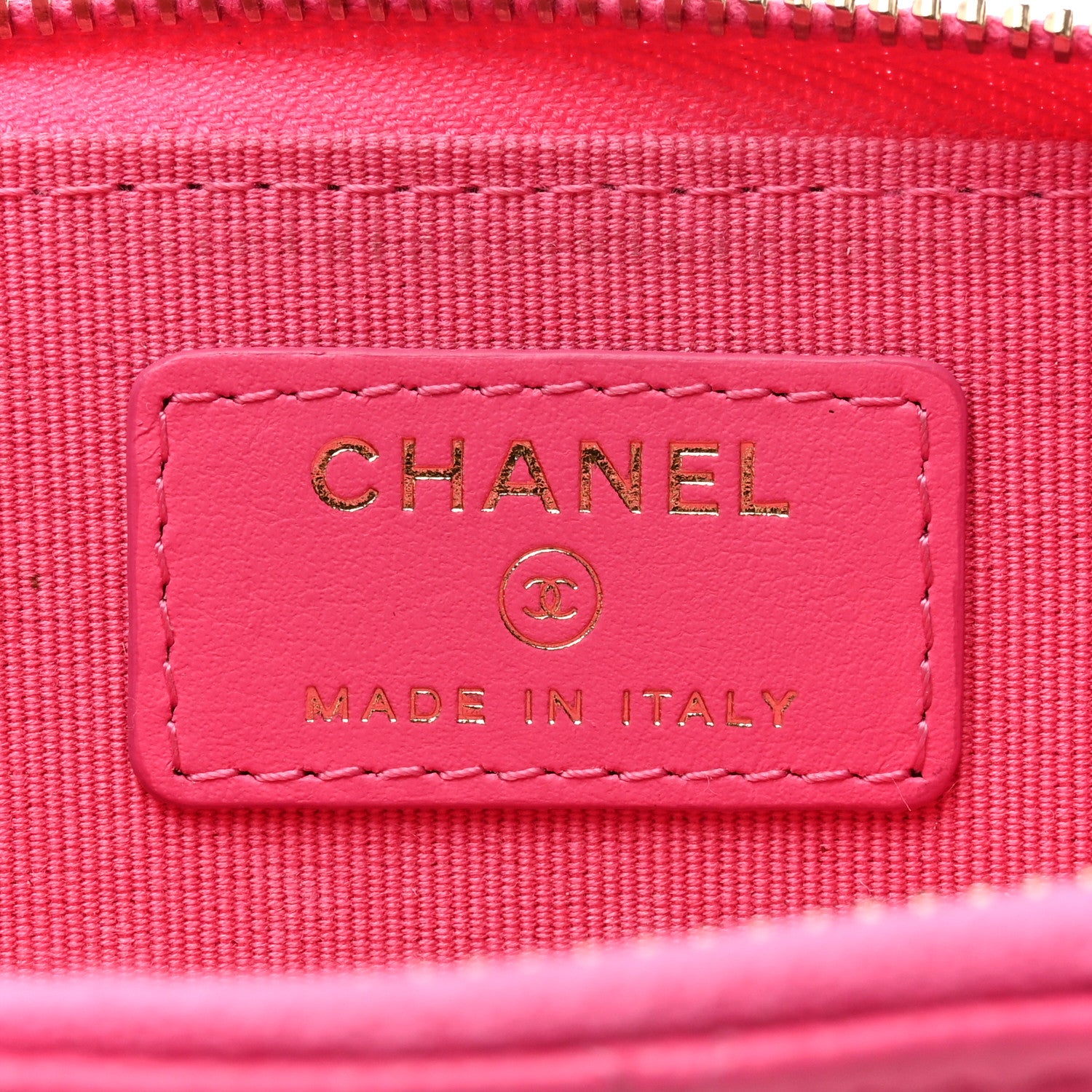 Chanel Caviar Quilted Zipped Key Holder Case Pink 6 of 8