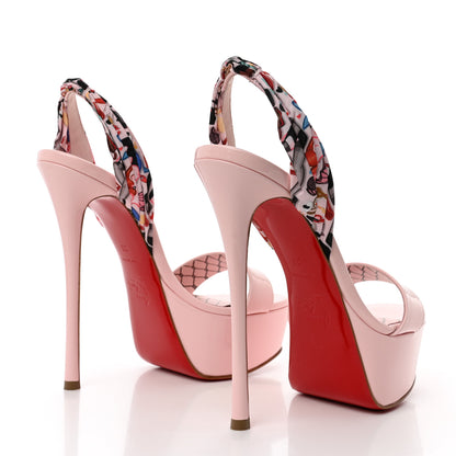 Christian Louboutin Patent Bored Lin Resille Fetish Du Desert 150 Platform Sandals 35 Poupee Multicolor 4 of 9