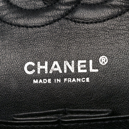 Chanel Metallic Tweed Medium Double Flap Black White 8 of 14
