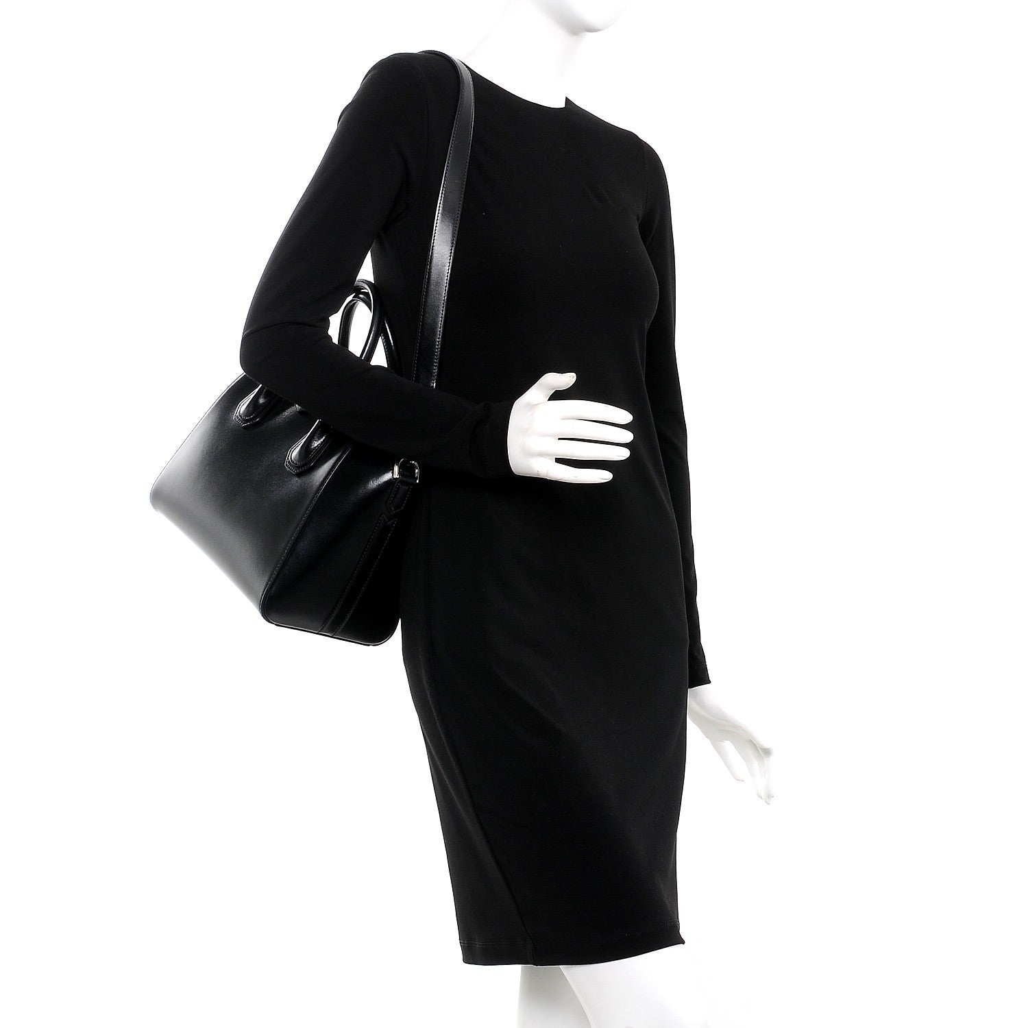 Givenchy Shiny Lord Calfskin Small Antigona Black 2 of 9