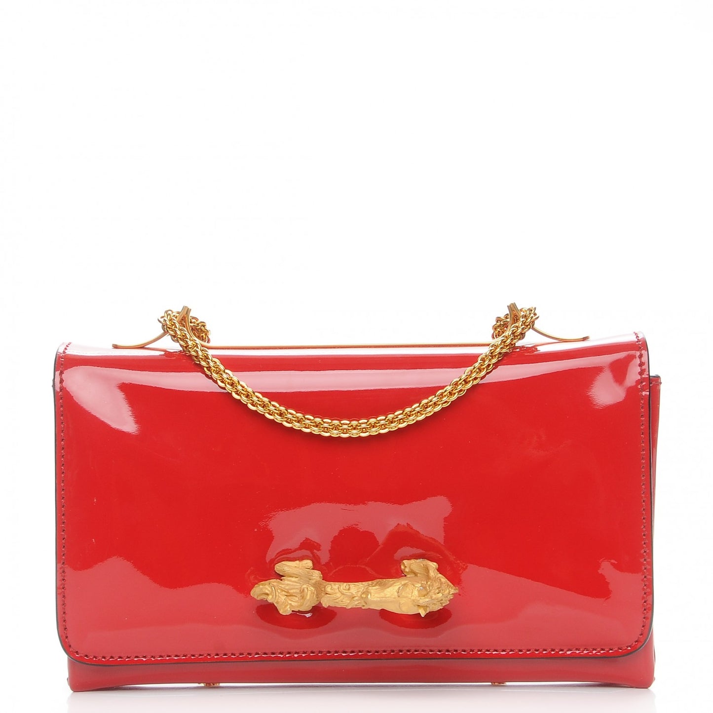 Patent Animalia Va Va Voom Shoulder Bag Red