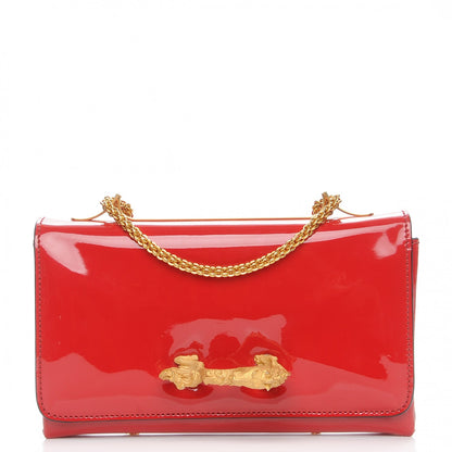 Valentino Garavani Patent Animalia Va Va Voom Shoulder Bag Red 1 of 6