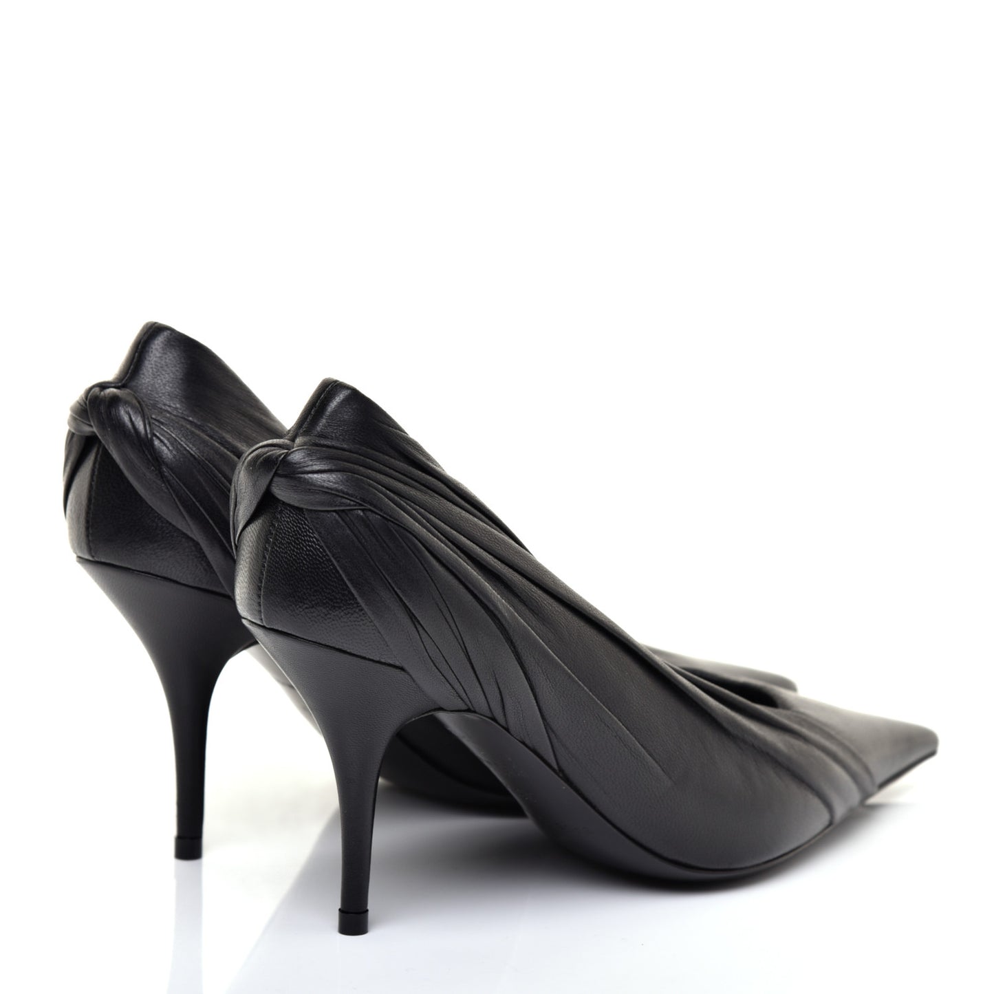 Lambskin Knife Pointed Pumps 36.5 Black