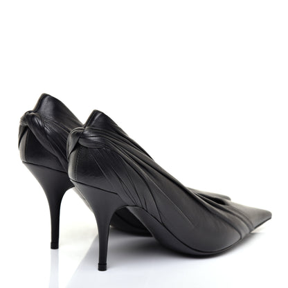 Balenciaga Lambskin Knife Pointed Pumps 36.5 Black 4 of 8