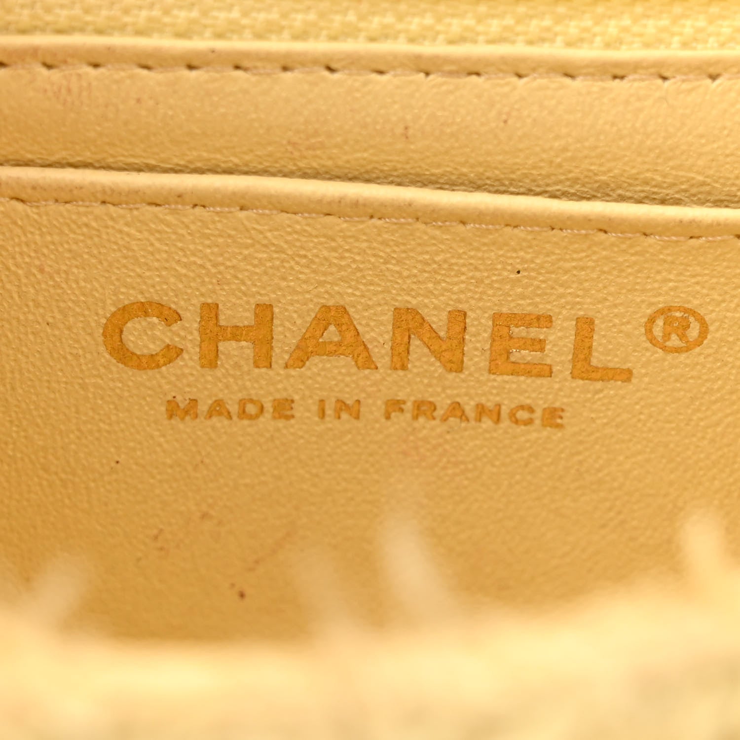 Chanel Tweed Quilted Mini Rectangular Flap Yellow 6 of 16