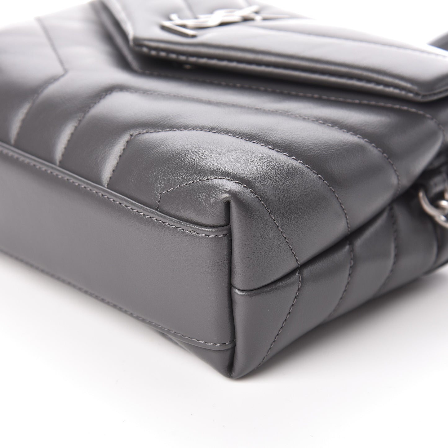 Calfskin Y Quilted Monogram Toy Loulou Crossbody Bag Storm