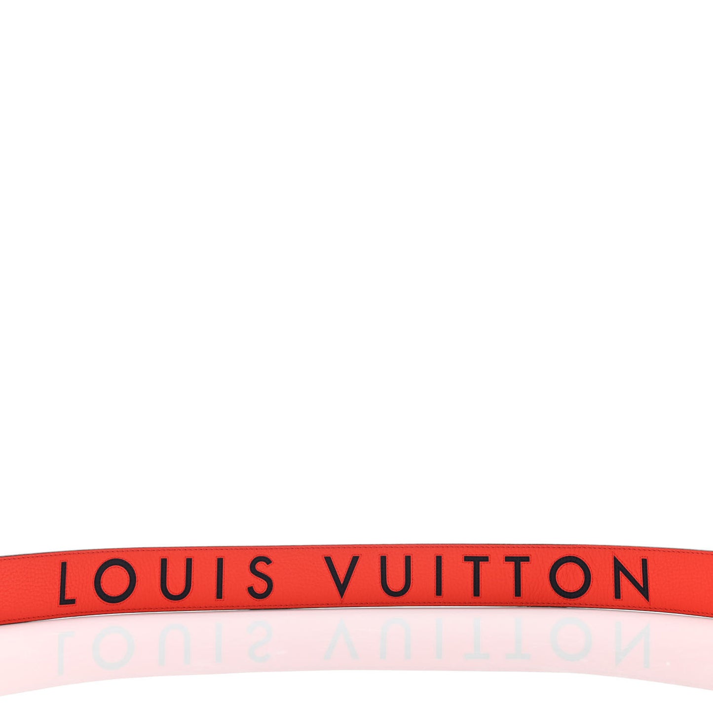 Calfskin Logo Shoulder Strap Red