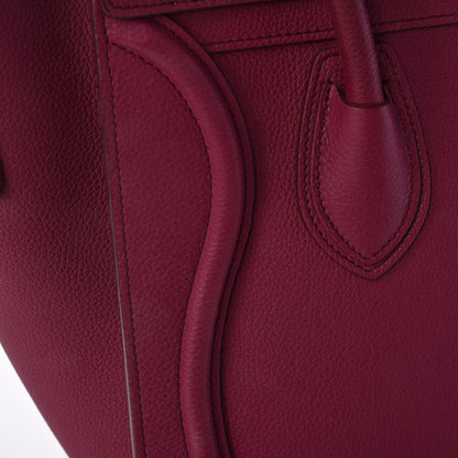 Celine Baby Drummed Calfskin Micro Luggage Plum 8 of 15
