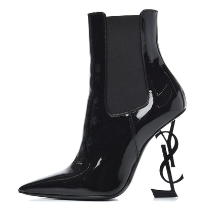 Saint Laurent Patent Opyum 110 Ankle Boot 36 Black 1 of 11