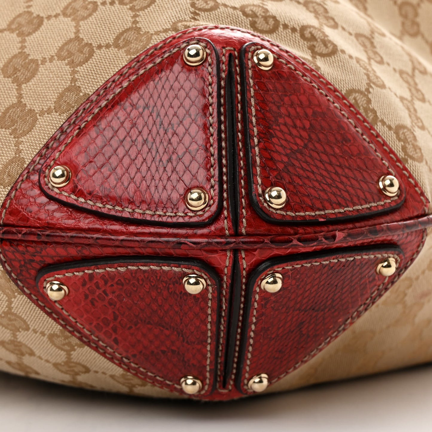 Monogram Snakeskin Large Unicef Indy Top Handle Hobo Red