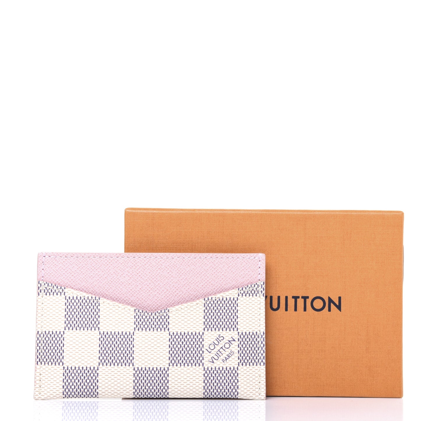 Damier Azur Daily Card Holder Rose Ballerine