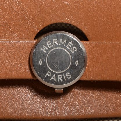 Hermes Toile Herbag PM 30 Black and Natural 7 of 14