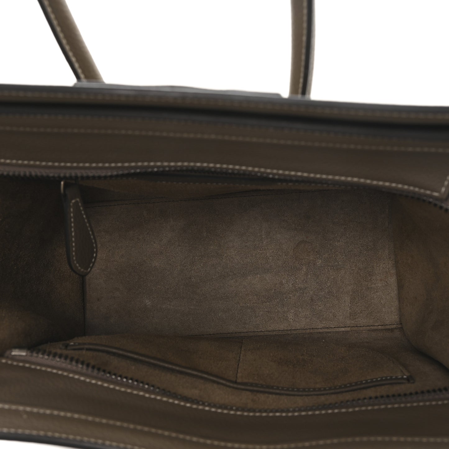 Drummed Calfskin Micro Luggage Souris