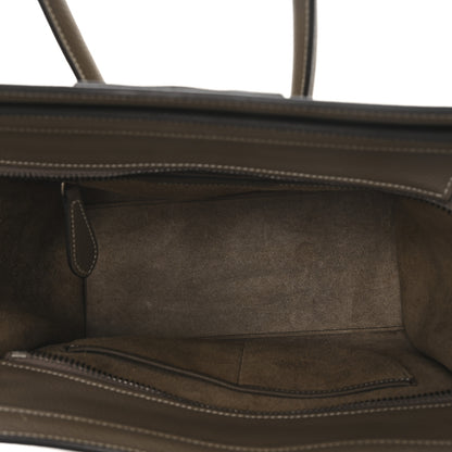 Celine Drummed Calfskin Micro Luggage Souris 5 of 11