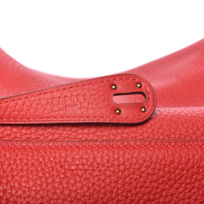 Hermes Taurillon Clemence Lindy 26 Rouge Casaque 7 of 10