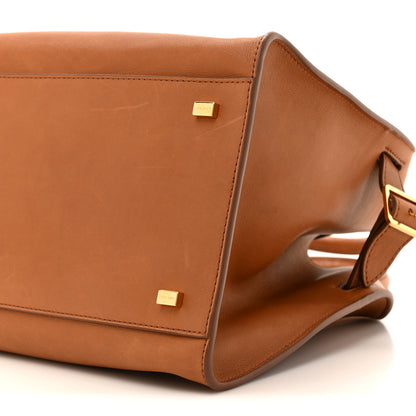 The Row Polished Saddle Calfskin Soft Margaux 12 Cuir 8 of 13