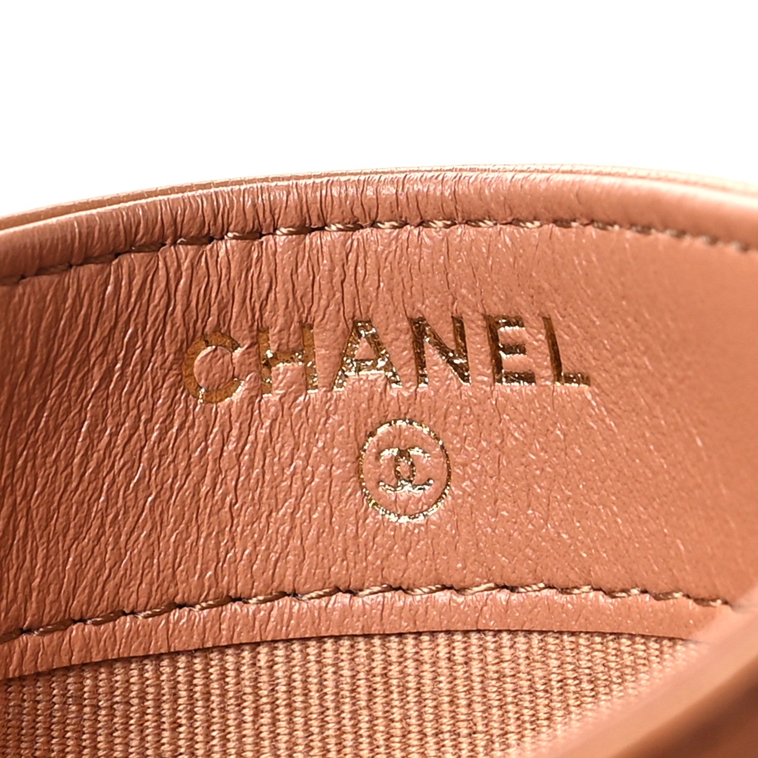 Chanel Lambskin Quilted Chanel 19 Card Holder Brown 6 of 10