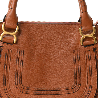 Chloe Calfskin Medium Marcie Satchel Tan 7 of 9
