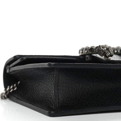 Gucci Calfskin Super Mini Dionysus Shoulder Bag Black 10 of 11