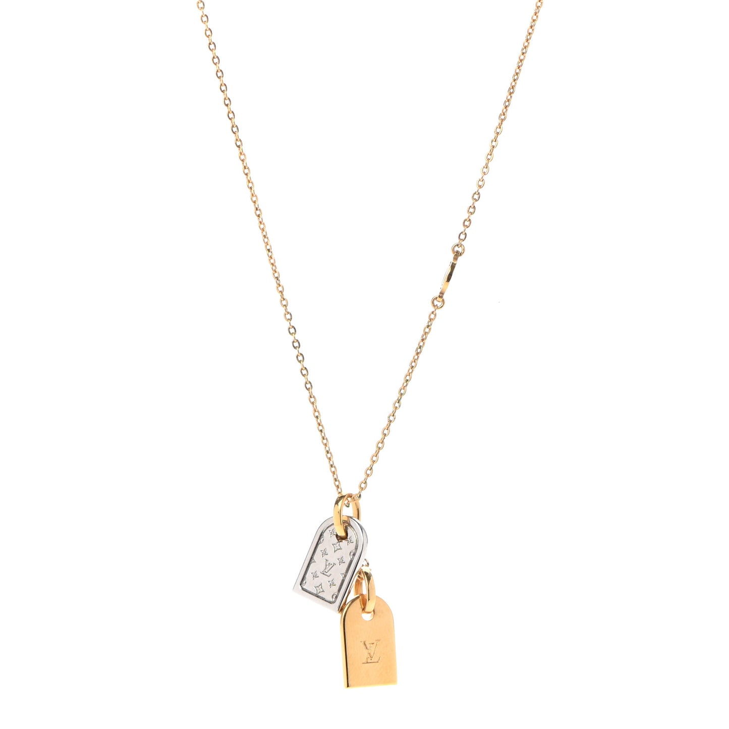 Nanogram Name Tag Necklace Gold
