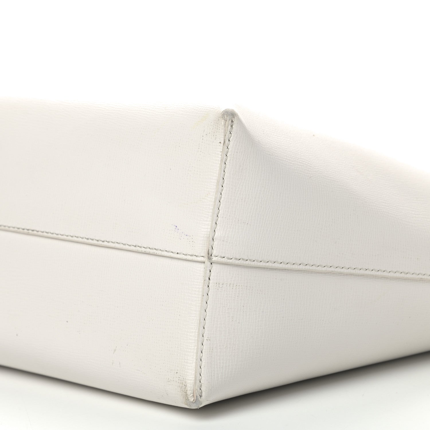 Tom Ford Grained Calfskin Small T Tote White 6 of 13