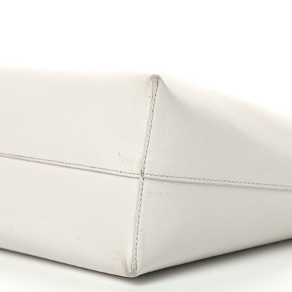 Tom Ford Grained Calfskin Small T Tote White 6 of 13