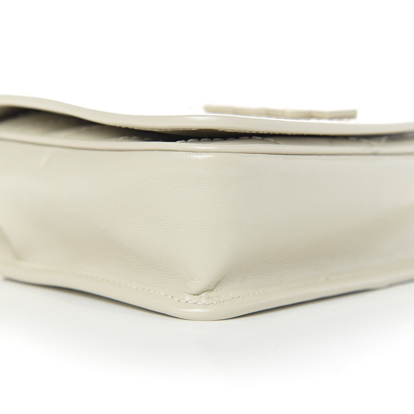Crinkled Calfskin Matelasse Monogram Niki Chain Wallet Crema Soft