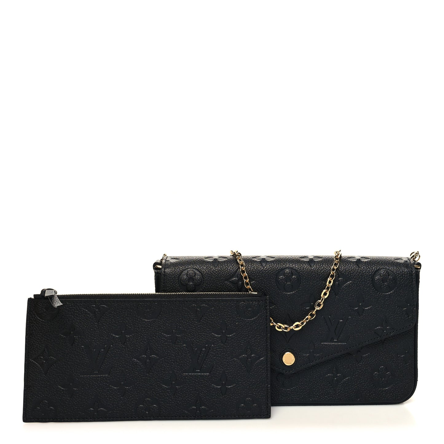 Empreinte Pochette Felicie Chain Wallet Black