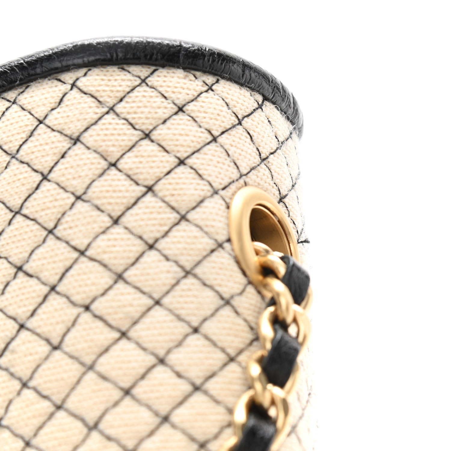 Chanel Patent Jersey Quilted Small Flap Ivory Black 12 of 12