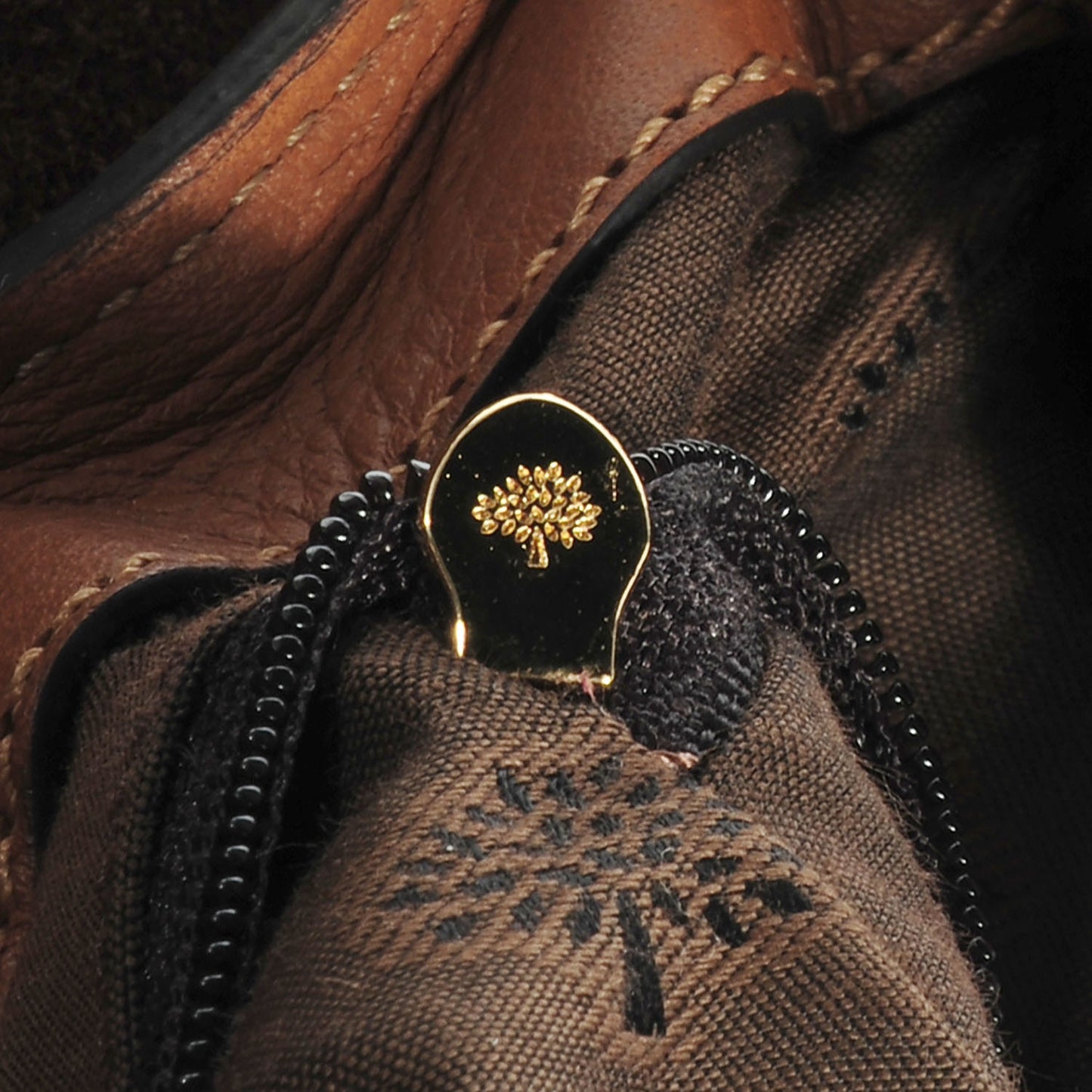 Heavy Suede Alexa Tassel Satchel Oak