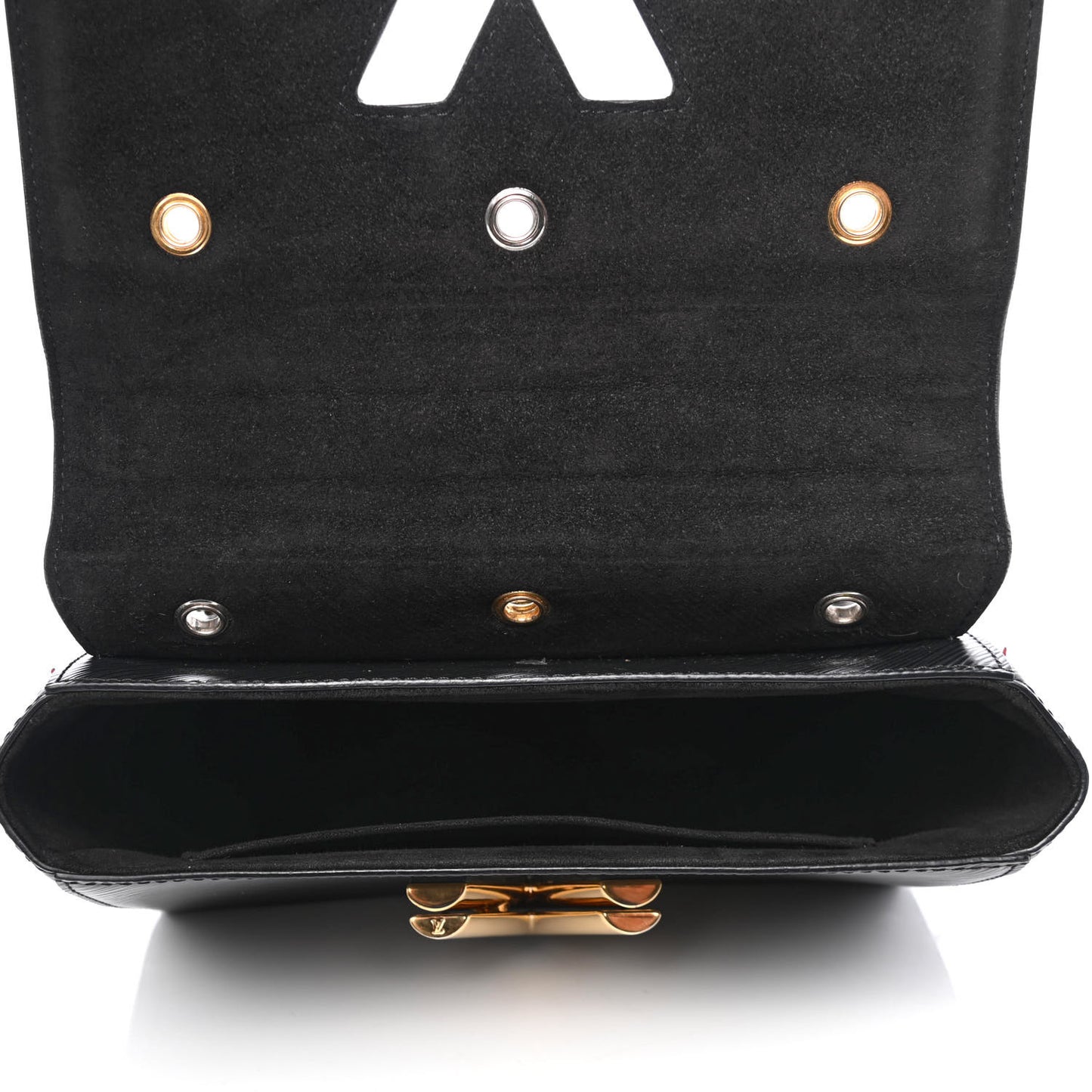 Epi Mechanical Flowers Twist Shoulder Bag MM Black